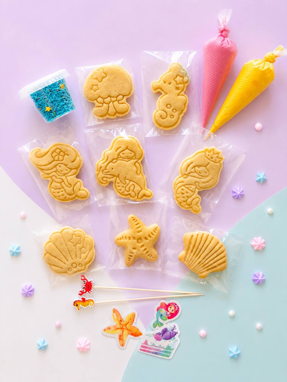 Mermaid – Cookie Decorating Kit
